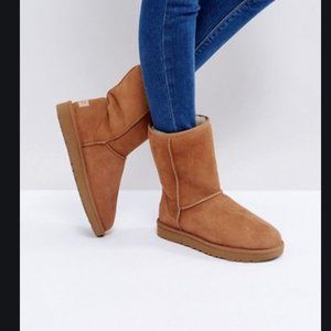 UGG Classic Short II Sherpa Boot Chestnut Women 7